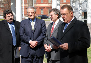 Judge Francis Allegra, Acting DEputy Assistant Attorney General Ron Cimino, Francesco Isgro, James De Santis