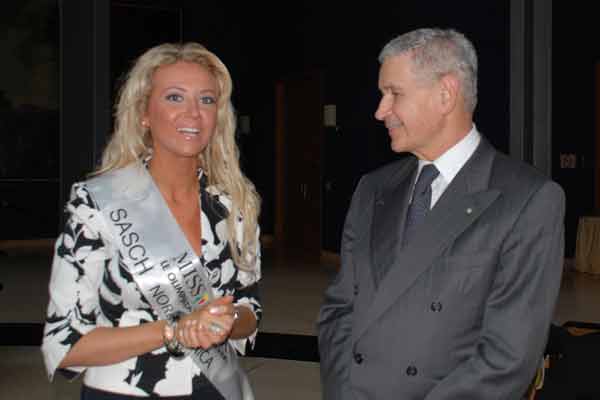Rosanna Capriati and Italian Ambassador Giovanni Castellaneta