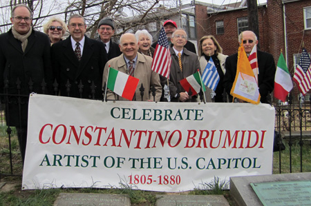 Constantino Brumidi ceremony