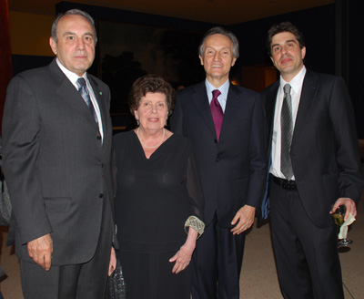 Sebastian Rotella, family, and Amb Claudio Bisogniero